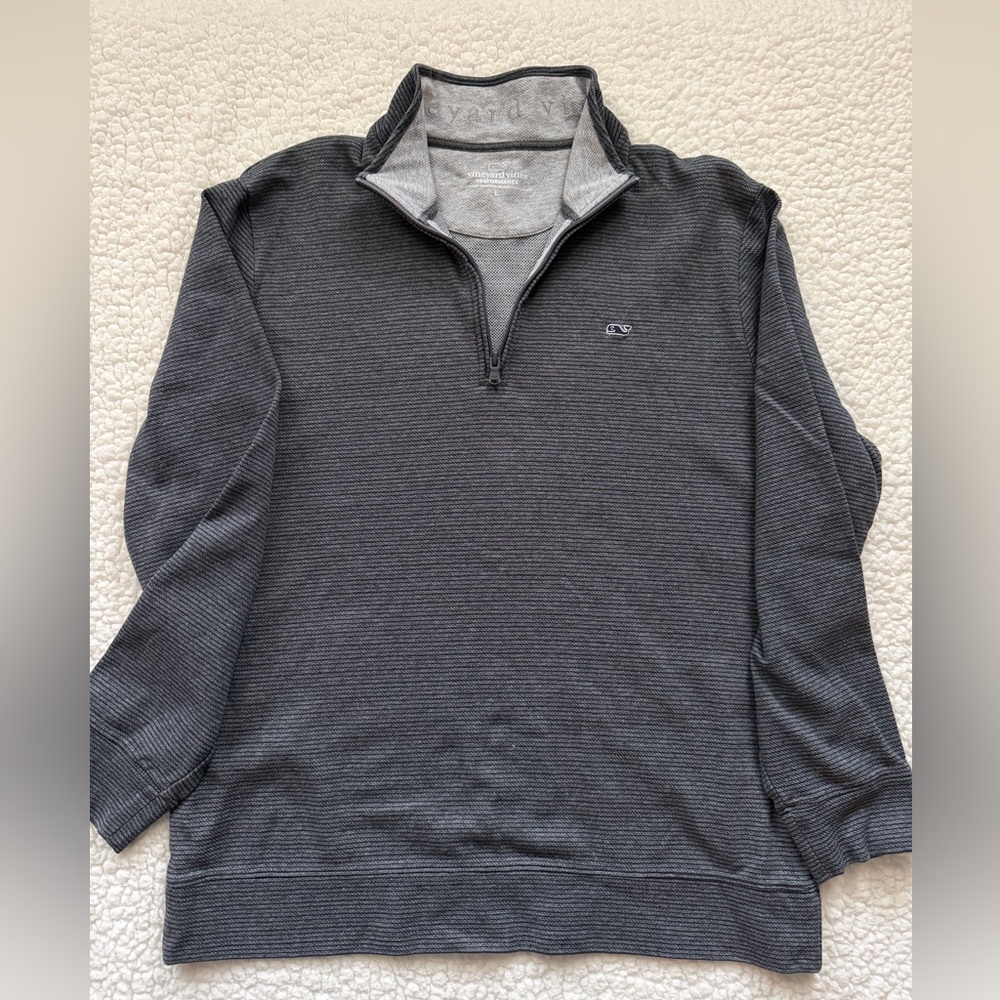 Vineyard Vines Men's Dark Gray Quarter Zip